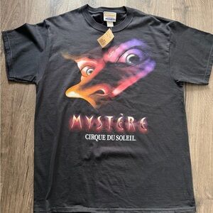 New Unworn Deadstock 90s CIRQUE DU SOLEIL Mystere Treasure Island Vegas Shirt L